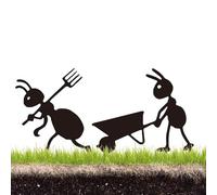 Statue di animale in metallo per giardino - decorazione per piante in vaso, scultura in ferro battuto per giardino, decorazione che rappresenta un insetto (formica), accessorio per fioriera esterna |