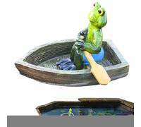 Statue di animali per esterni - Scultura di stagno | Figure galleggianti in resina a forma di tartaruga per acquario, giardino, piscina, terrazza, cortile e stagno