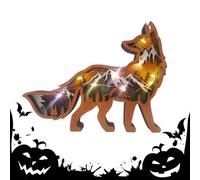 Statue Di Animali Per Interni | Modello Di Decorazione Natalizia In Legno Intagliato - Artigianato Di Modelli Animali - Per La Famiglia, Amici, Scrivania, Natale, Libreria, Ufficio, Casa E Soggiorno