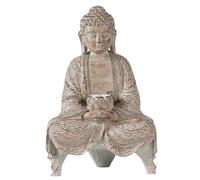 Statue di Buddha da giardino, statue di Buddha da esterno giardino statue di Buddha Zen statue di Buddha con luci solari, ornamenti di Buddha solare per lo stile di decorazione della casa 1, ornament
