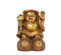 Statue di Buddha in Rame Puro nella Sala del Dio della Ricchezza