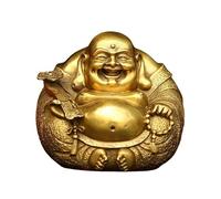 Statue di Buddha per Decorazioni per la casa Ornamenti Artigianali Ottone Buddha Che Ride Maitreya Buddha Bodhisattva Decorazione Decorazione Domestica Statua da Collezione e Figurine (Dimensioni: