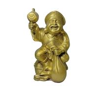 Statue di Buddha per Decorazioni per la casa Statua del Dio della ricchezza in Ottone Statua di Buddha in Ottone Zen Ricchezza Casa Ornamenti in Ottone Ufficio Decorazioni Feng Shui Oggetti da
