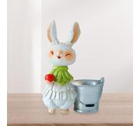 Statue di coniglietto di Pasqua Florere Pot Resin Animal Sculpture per lo