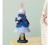 Statue di coniglio di Pasqua Cute Ornament Craft Cezza figurina cartone animato