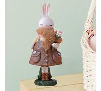 Statue di coniglio di Pasqua Cute Ornament Craft Cezza figurina cartone animato