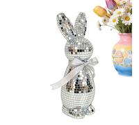 Statue di coniglio - Schiuma | Coniglietto da discoteca | Decorazione riflettente pasquale per primavera, vacanze, feste, soggiorno, camera da , ingresso, scrivania, mensola del , mensola