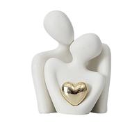 Statue di coppia romantica - Coppia moderna che abbraccia ornamenti | Figurine d'amore in ceramica, scultura astratta estetica per ingresso, scaffale, camera da letto, decorazione per la casa del sogg