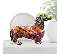 Statue Di Culo Dipinte, Figurina Creativa Del Cane, Graffiti Dipinti Figurine Del Bassotto Colorate, Graffiti Cupola Scultura Per Cani Statue Art Figurina Per Soggiorno Camera Da Letto