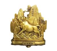 Statue di Decorazioni per la casa Nuova Artigianato Decorativo in Stile Cinese Ornamenti di Mucca in Ottone Metal Home Office Feng Shui Ornamenti Figurine Desktop (One Color A)