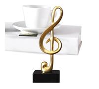 Statue Di Note Musicali - Set Di Figurine Decorative Di Note Musicali In Resina | Scultura Moderna Per Ornamento Da Scrivania Per Casa, Dimensioni A B C | Decorazione Musicale: Espositore Da Tavolo Pe
