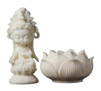 Statue di Quan Yin, Statua di Piccola Buddha, Simpatica Bella Statue di Quan Yin, Decorazione per la casa di Meditazione per L'Ufficio di casa Feng Shui, Statua di Kuan