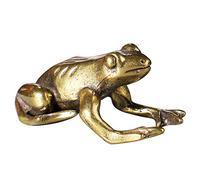 Statue di Rana Rame Solido retrò Scultura in Ottone figurina Statuetta di Bronzo Moderno Decorazione per la casa Ufficio Studio Decorazione Desktop Decorazione ornamenta