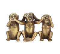 Statue di scimmia sagge HearNo Evil SeeNo Evil SpeakNo Evil SpeakNo Evil Monkey Creative Home Modern Office Living Room Decoration Collection Souvenir Ornamenti Regali per donne, uomini, adulti amici