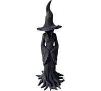 Statue di strega incantevole dipinta, la tua casa, decorazioni retrò figurine per ornamenti del desktop interno, statua della strega in resina per decorazioni per la casa figurine da collezione,1Pcs