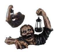 Statue di Zombi di Halloween e Lanterne - Decorazione di sculture per Giardino Horror, Ornamento Giardino Esterno spettrale | Le Figure di Lanterna di Zombi Sono perfette Come Un Display di Halloween
