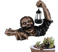 Statue di Zombi di Halloween - Zombi Raccapricciante GNOME | Statue del Giardino di Zombi | GNOME Che Striscia Fuori dal Terreno Adatto alla Decorazione in Spettrale in Cortile E alla Visualizzazione