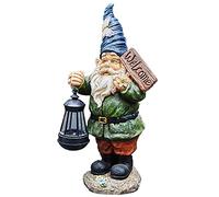 Statue gnoma solare giardino esterno, giardinaggio a LED solare di grandi gnomi Figurine ornamenti, decorazioni di gnomo resistenti alle intemperie a mano, decorazioni giganti del gnomo cortile,