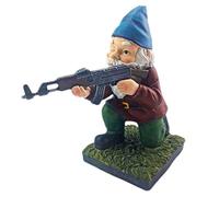 Statue Gnome - Arredamento Nano Da Giardino | Ornamento Della Scultura Di Warrior Di Battaglia | Figurina Resistente Agli Agenti Atmosferici Per Cortile Del Giardino Da | Camera Da Letto