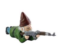 Statue Gnome - Arredamento Nano Da Giardino | Ornamento Della Scultura Di Warrior Di Battaglia | Figurina Resistente Agli Agenti Atmosferici Per Cortile Del Giardino Da | Camera Da Letto