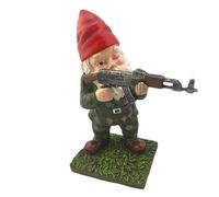 Statue Gnome - Arredamento Nano Da Giardino | Ornamento Della Scultura Di Warrior Di Battaglia | Figurina Resistente Agli Agenti Atmosferici Per Cortile Del Giardino Da | Camera Da Letto
