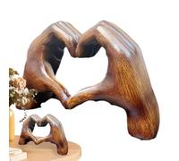 Statue mains cœur - Porte-bracelet résine | Sculpture décorative d’expression d’affection | Idéale mariage, maison, table centrale, chambre à coucher | Élégant ornement pour ambiance