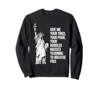 Statue Of Liberty Give Me Your Tired Your Poor Labor Day Felpa