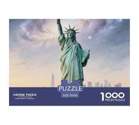 Statue of Liberty Puzzle 1000 Pezzi Divertimento Per Adulti Landmark Building Puzzle Impegnativo E Difficile Per Straordinario Puzzle Per Gioco Familiare Puzzle Per Uomo E Done Idea Regalo 70x50cm/100