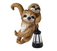 Statue per esterni - Scultura solare da giardino in resina bradipora, ornamento realistico per auto, decorazione del forno, cortile sul cortile e sulla resina del prato, per famiglie e per il sentiero