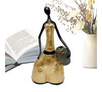 Statue Per La Decorazione D'Interni - Statuetta Astratta che tiene un vaso | Scultura moderna della forma femminile,Per tavolino da caffè Regalo Appeso cremagliera Armadio da vino Soggiorno Luogo