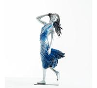 Statue Sculture Statua in Bronzo Donna Elegante nel Vento con Gonna fluente, Scultura realistica in Stile Barocco Rinascimentale, Statuetta Femminile - per Collezionisti d'Arte,