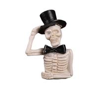 Statue spaventose di Halloween - Statuetta di scheletro spaventosa, statue in resina di Halloween | Ornamento da ufficio spaventoso, scultura da collezione di Halloween, per la decorazione