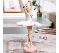 Statue Tavolo da Ragazza Scultura, Figurine della Gonna Rosa Decorazioni per la casa, Decorazioni per Il Desktop per Figura d'Arte Ballerina, Artigianato Regalo da Collezione, Ornamenti per