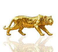 Statue Tigre Oro Figurine Interne Animali da 16 Pollici Decorazioni per la casa, Decorazioni per Il Desktop di Grandi Dimensioni, Grandi Artigianato Regalo, Ornamenti per l'home Office