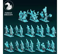 Statuetta 3D Per Gioco Da Tavolo Cavalieri Del Regno - Arcieri