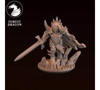 Statuetta 3D Wargame Morti Viventi - Vampiro In Armatura 1