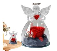 Statuetta a forma di angelo in , conservata, regalo romantico, angelo con eterno nella cupola, regalo per donne, per compleanno, matrimonio, San o