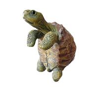 Statuetta a forma di tartaruga, decorazione per la casa, tartaruga rampicante, decorazione da giardino, scultura a forma di tartaruga dipinta a mano, ornamento costiero, regalo artistico per la stanza