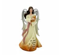 Statuetta Angelo che Abbraccia uno Gatto Regalo Commemorativo per Scrivania
