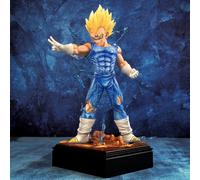 Statuetta Anime Dragon Ball, Figura d'Azione Ssj2 Majin Vegeta, Raffinata Statua in PVC con Base, Modellino da Collezione per Regalo