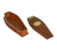 Statuetta artistica in miniatura a forma di bara per 1/12 di casa delle bambole, esposizione in miniatura per genitori e figli