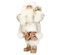Statuetta Babbo Natale dorato 40 cm