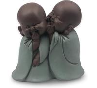 Statuetta Bonze Sussurrante, Portafortuna, Decorazione Zen E Feng Shui, per Crea