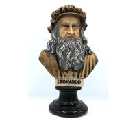 Statuetta Busto Leonardo Da Vinci Statuette Decorativa Statuina statuine colori