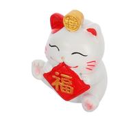 Statuetta Cat Lucky Solar Powered Decorazione per Scrivania e Maneki Neko Accessorio Adorabile per Ufficio e Festa