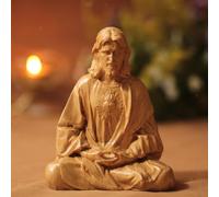 Statuetta cattolica Statua del Sacro Cuore di Gesù per centrotavola da