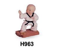 STATUETTA CERAMICA ITF TAEKWONDO TRADIZIONALE TANG SU DO KARATE COREANO FIGURES
