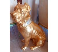 Statuetta Ceramica Mastino Napoletano Sculture Cani Statuina Animali Capodimonte