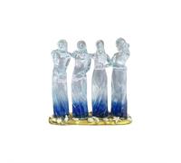 Statuetta con 3 sorelle, statuetta dell'amicizia delle sorelle, commovente decorazione per la casa, regalo per festeggiare, amore e insieme, per soggiorno o scaffale (stile C)
