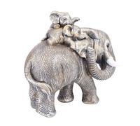 Statuetta con statua di madre e bambino elefante 17x11x15,5 cm per regalo di